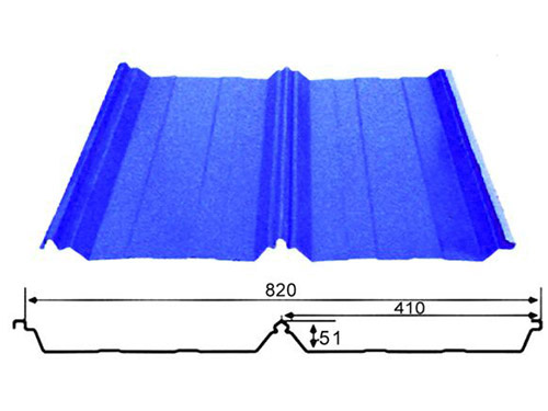 角驰820型屋面板（360°咬合）